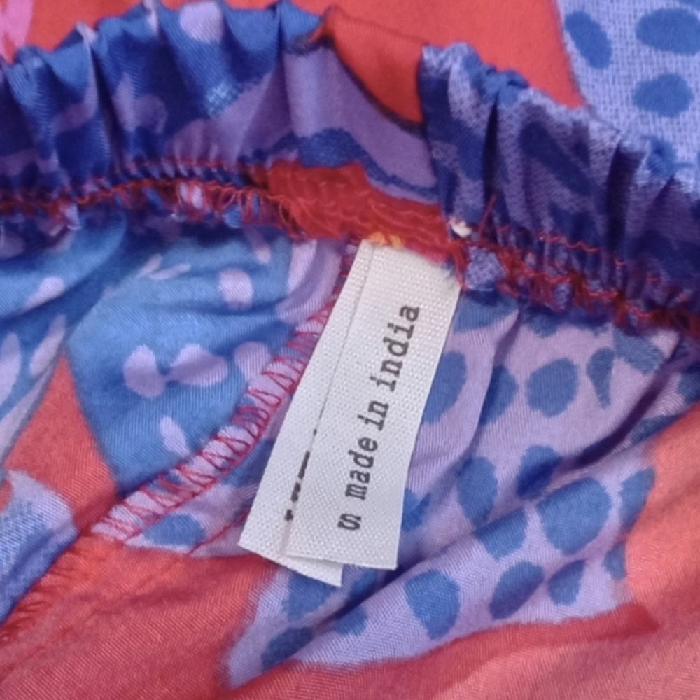 Live 4 Truth Floral Palazzo Wide Leg Slit Leg Multicolor Pants Women Size Small - Picture 15 of 16
